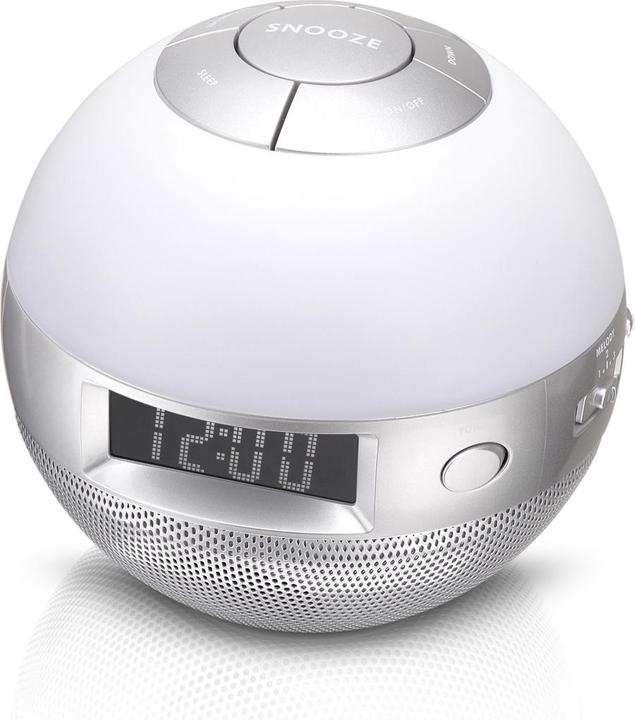 Produktbild Lenco Wellness Wecker mit Radio, 7 Farben und 3 Musik Tönen!