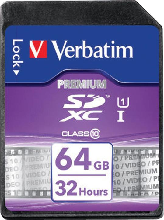 Produktbild Verbatim SDXC Card Class 10 Premium (64 GB, SDXC, U1, UHS-I)