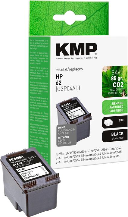 Produktbild KMP Tinte ersetzt HP62 (C2P04AE) (BK)