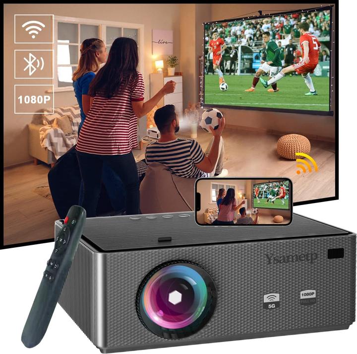 Image du produit Ysametp 1080p Native M7 Beamer WiFi Bluetooth (Full HD, 15000 lm)