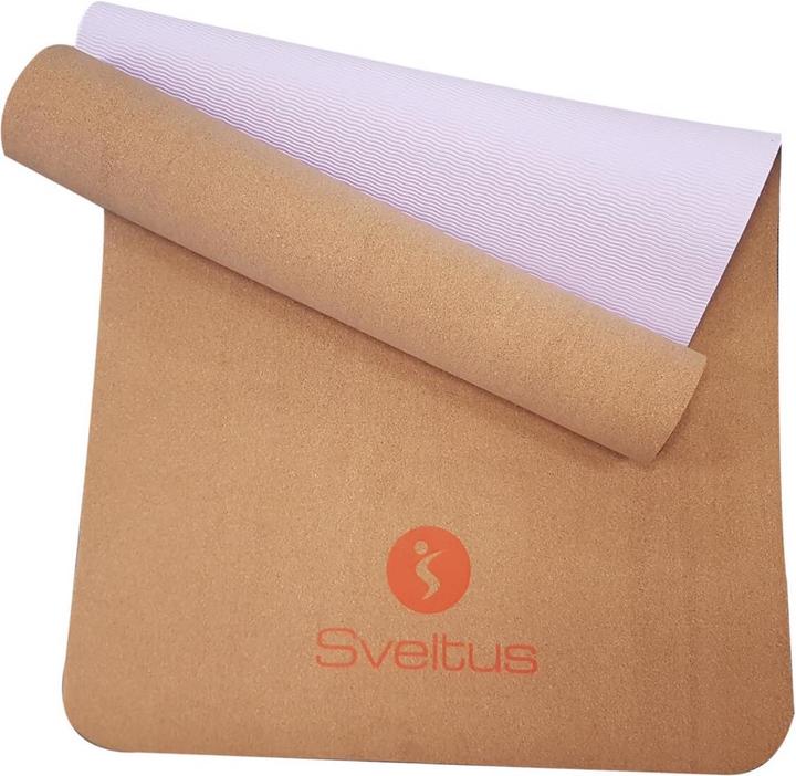 Actual product image Sveltus Yoga mat 1303 183x61x0.5cm cork (5 mm)