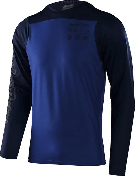 Actual product image Troy Lee Designs Skyline Chill LS Jersey, Mono, true blue XL (XL)