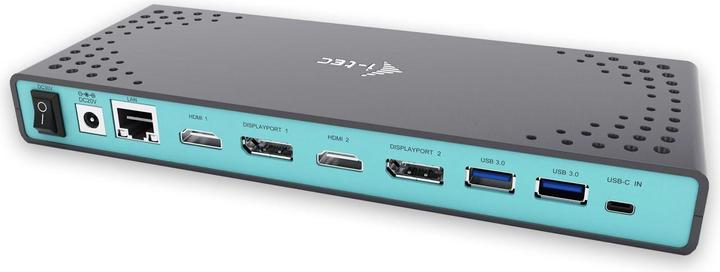 Image du produit i-tec Dock double 4K USB 3.0 / USB-C (USB-C, 6 Ports)