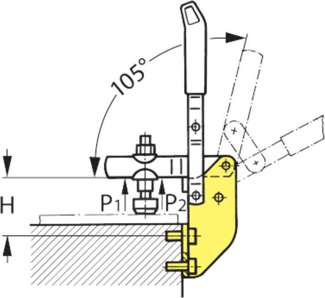 Image du produit Amf Tendeur vertical avec pied angulaire pour montage latéral 2