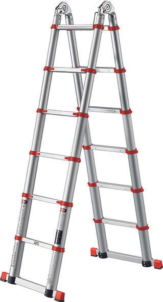 Produktbild technocraft Teleskop-Klappleiter (Stehleiter, 385 cm)