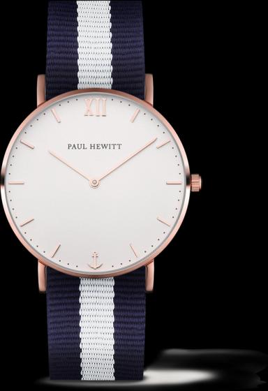 Rose Gold, White Sand, Blau, Weiss