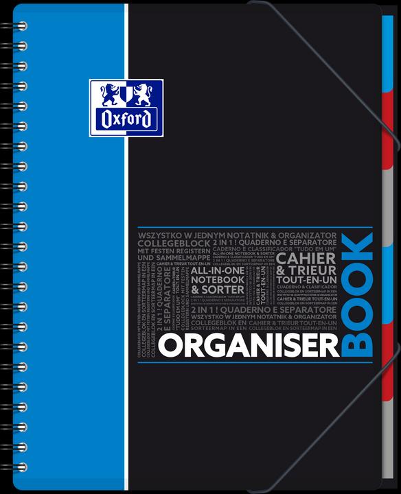 Immagine prodotto Oxford Taccuino del collegio di studio Organiserbook (A4+, Righe, Nessuna rilegatura)