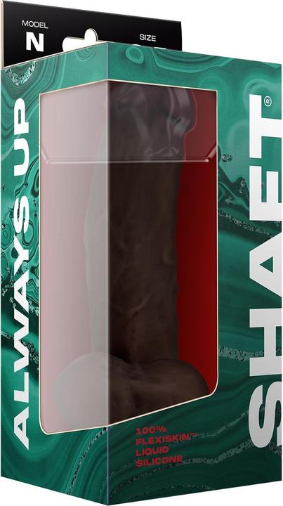 Actual product image Shaft Model N Anatomical Side Curve Flexiskin Double Layered Realistic Extremely Soft Dildo with Bal
