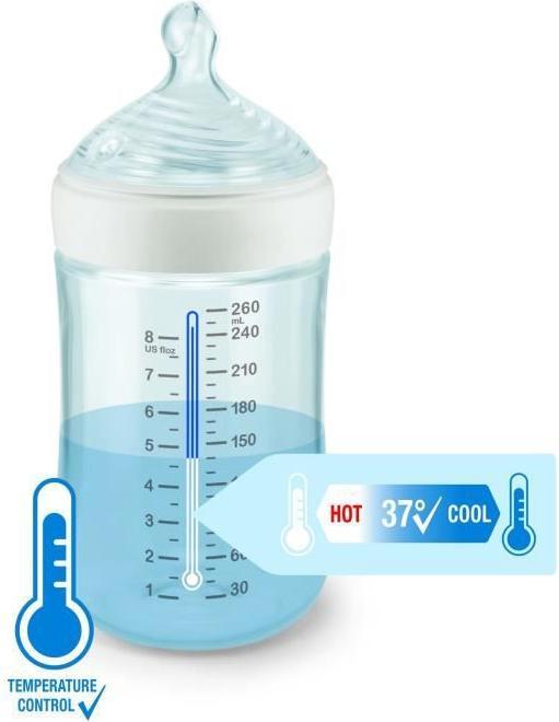 Image du produit NUK Kit d'allaitement Nature Sense avec contrôle de la température, pour l'allaitement, la conservation