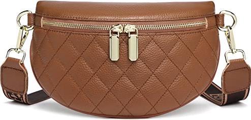 Only-Bags.Store Crossbody Bag Breiter Gurt -Klein Umhängetasche Bauchtasche Leder Stylisch Taschen handtasche