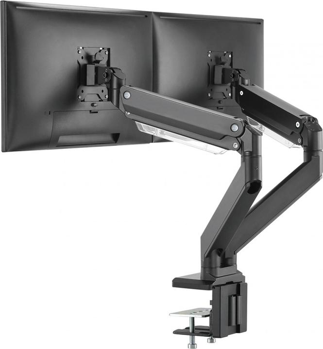 Actual product image Digitus Assmann Electronic Dual Gas Spring Monitor Table Mount 2x 35 inch 2x15kg max black (Table, 35")