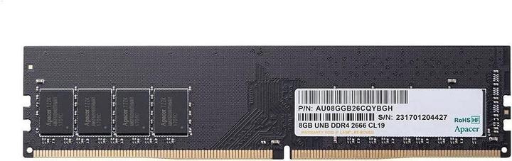 Image du produit Apacer DDR4 atmintis, 8 Go, 2666 MHz, CL19 (EL.08G2V.GNH) (1 x 8GB, 2666 MHz, RAM DDR4, DIMM)