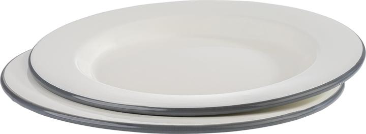 Produktbild APS Emaille-Teller flach, Durchmesser: 260 mm, 2er Set (2 x, 26 cm)