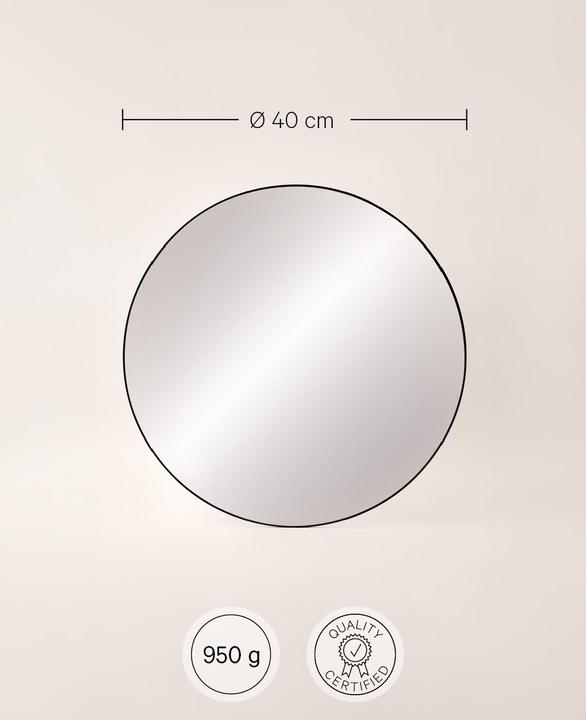 Actual product image Esmée Round wall mirror (Ø 40 cm)