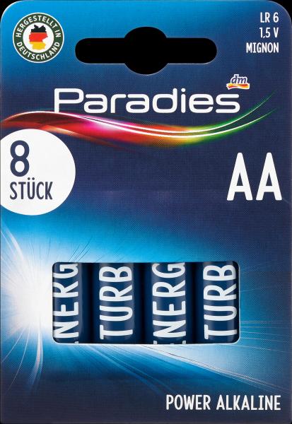 Produktbild Paradies Batterien Power Alkaline Mignon AA (8 Stk., AA)