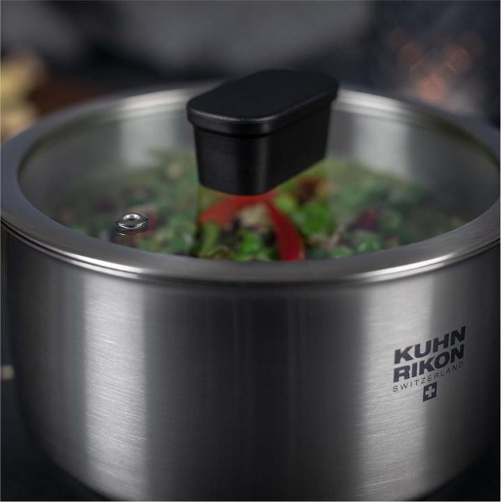 Image du produit Kuhn Rikon Locarno casserole 2.0 L · Ø 18 cm (18 cm, Casserole à manche, Acier inoxydable)