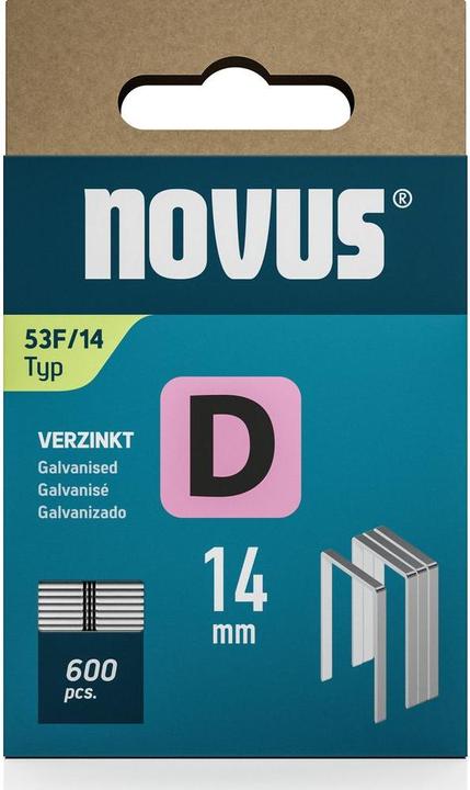 Image du produit Novus Agrafes à fil plat D 53 F 14mm 600 pcs.