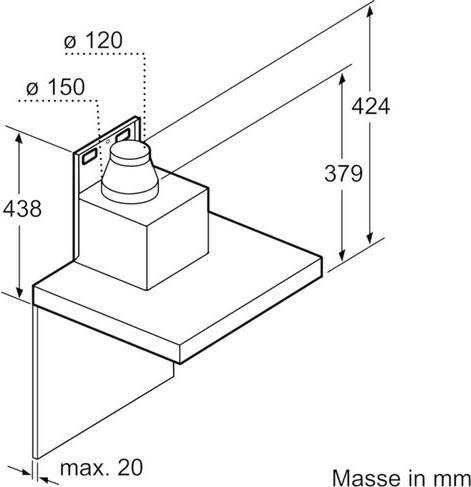 Produktbild Bosch Hausgeräte DWB98JQ50 (Wandhaube)