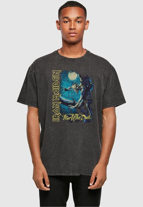 Produktbild Merchcode Iron Maiden - Fear of the Dark Acid Washed Heavy Oversized Tee - 114399 (XL)