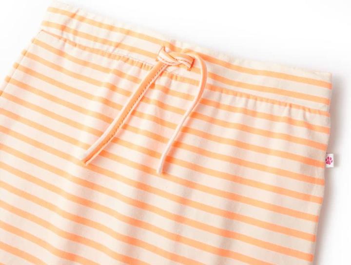 Image du produit VidaXL Jupe pour enfant à rayures droite orange fluo 92,Matière : 95 (92)