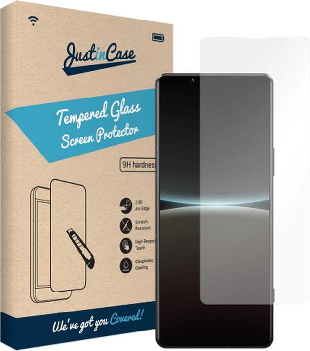 Actual product image Just in Case Tempered glass clear screen protector Sony Xperia 5 Iv (1 Piece, Sony Xperia 5 IV)