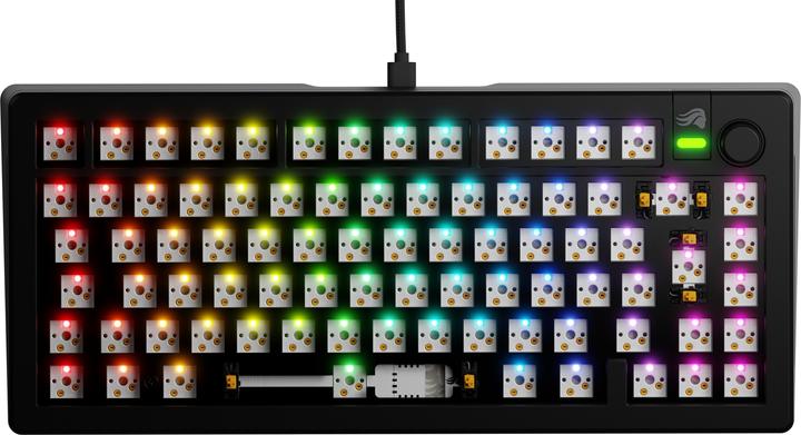Actual product image Glorious GMMK 3 75% Barebones Wired Black - ISO (DE, Cable)