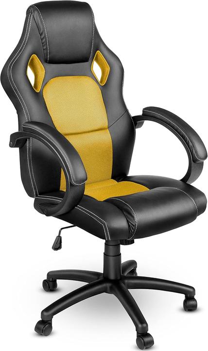 Produktbild Tresko Racing Chefsessel mit Wippmechanik und gepolsterten Armlehnen