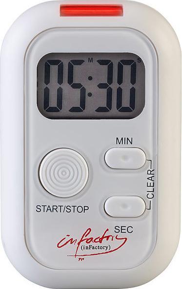 Actual product image Infactory Electronic timer with sound, light and vibration alarm