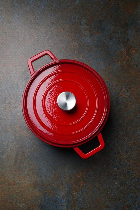 Actual product image Hendi Enamelled cast iron pot (24.50 cm, Casserole + Stewpot, Cast iron, Enamel)