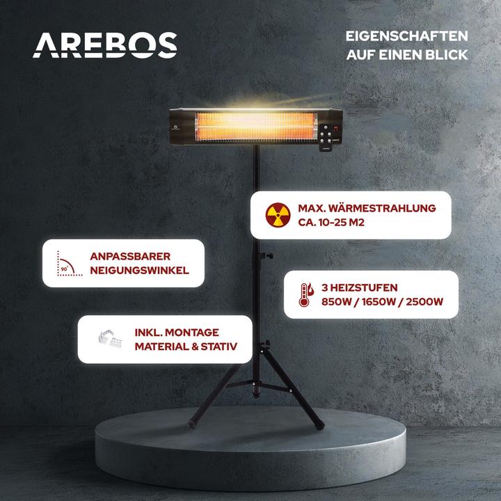 Produktbild Arebos Infrarot Heizstrahler (2500 W)