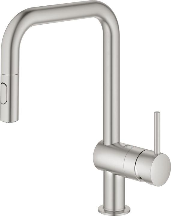 Actual product image Grohe Küchenarmatur mit Handbrause Minta supersteel matt 32322