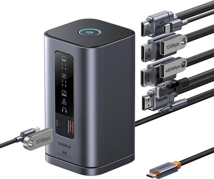 Produktbild Baseus Spacemate 11-in-1 Docking Station (USB-C, 11 Ports)