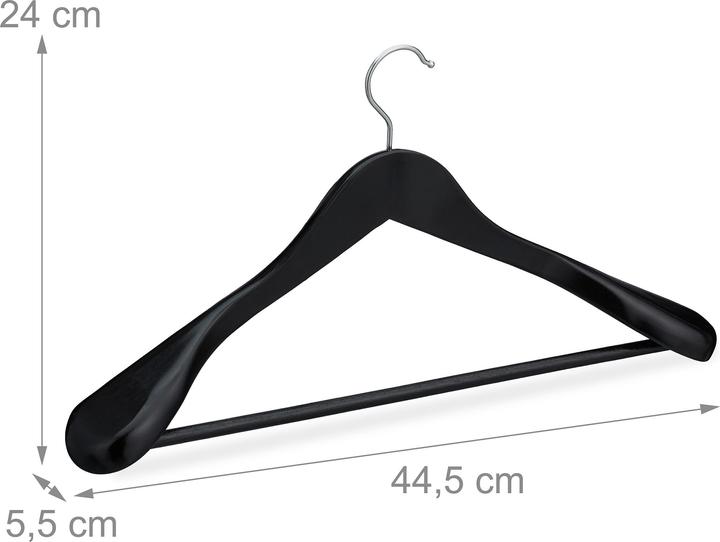 Image du produit Relaxdays Cintres costume épaules larges set 5 (5 x)