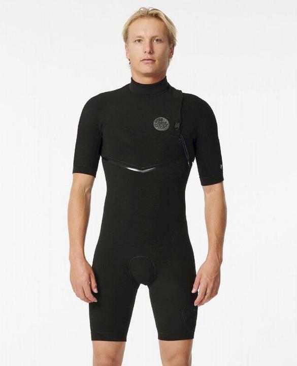 Rip Curl E Bomb 2/2 mm Zip Free Short Sleeve Springsuit - Surfanzug - Herren (L)