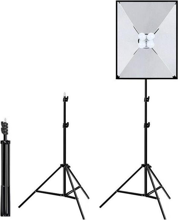 Produktbild Puluz Studio softbox 50x70cm, tripod, LED bulb 4 pcs PU5071EU (Softbox)