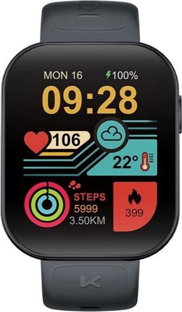 Actual product image Kumi Smartwatch U6 czarny (black)