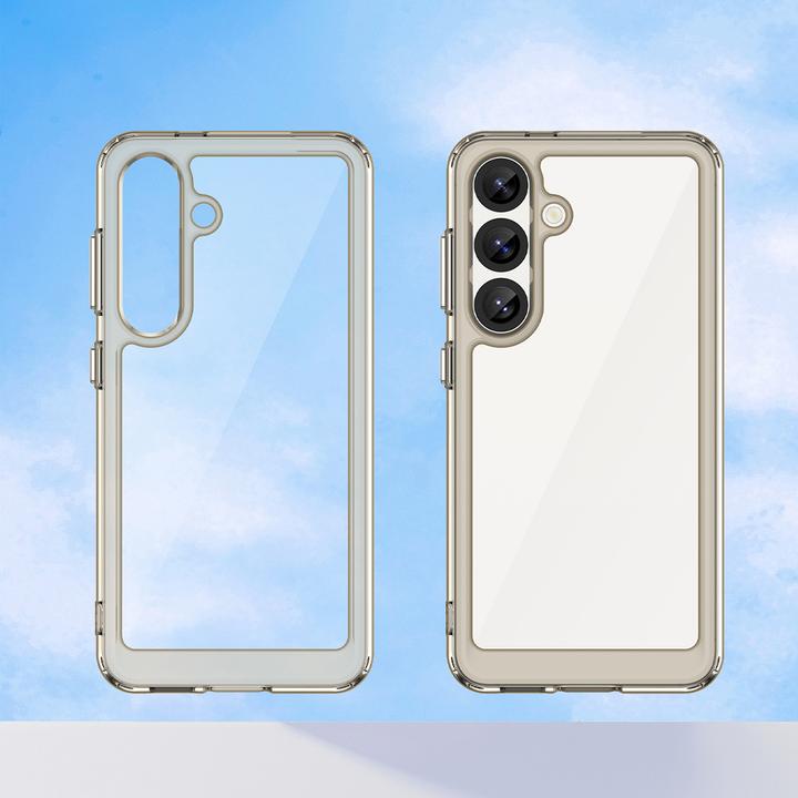 Produktbild Hurtel Outer Space Case für Samsung Galaxy S25 Edge Flexibler Rahmen Cover - Durchscheinend, Schwarz (Samsung Galaxy S25 Edge)