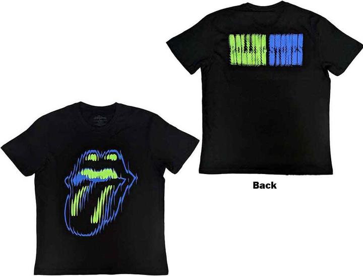 The Rolling Stones Distorted Tongue Back Print