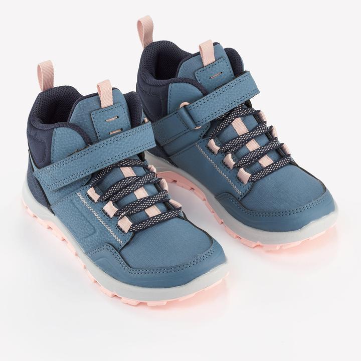 Produktbild Quechua Wanderschuhe Kinder Grösse 28–34 halbhoch Klettverschluss - NH500 blau (30)