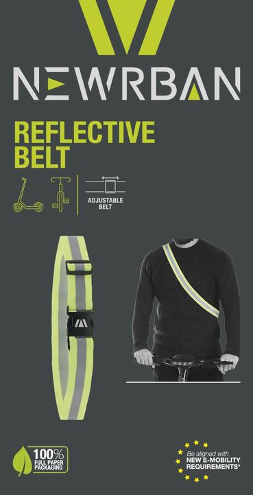 Image du produit Newrban Cellularline Ceinture réfléchissante Jaune