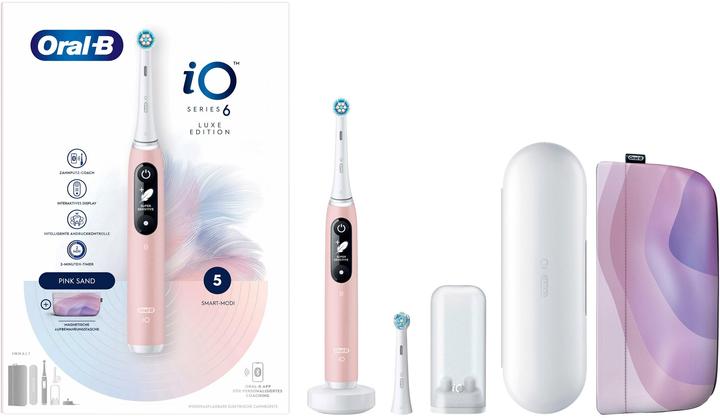 Image du produit Oral-B Elektrische Zahnbürste iO Series6 Pink Sand (Brosse à dents oscillo-rotative)