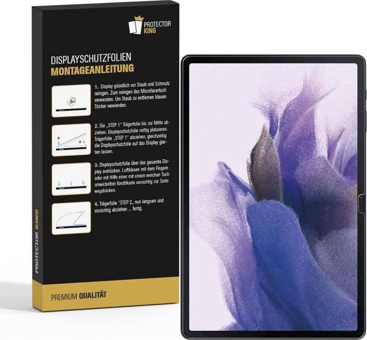 Actual product image Protectorking 2x 9H Panzerglas flexibel HD Klar (2 Piece, Galaxy Tab S7 FE)