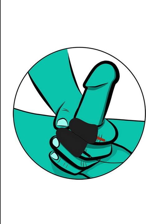 Actual product image ElectraStim Explorer Silicone Noice Finger Toy (17 cm)