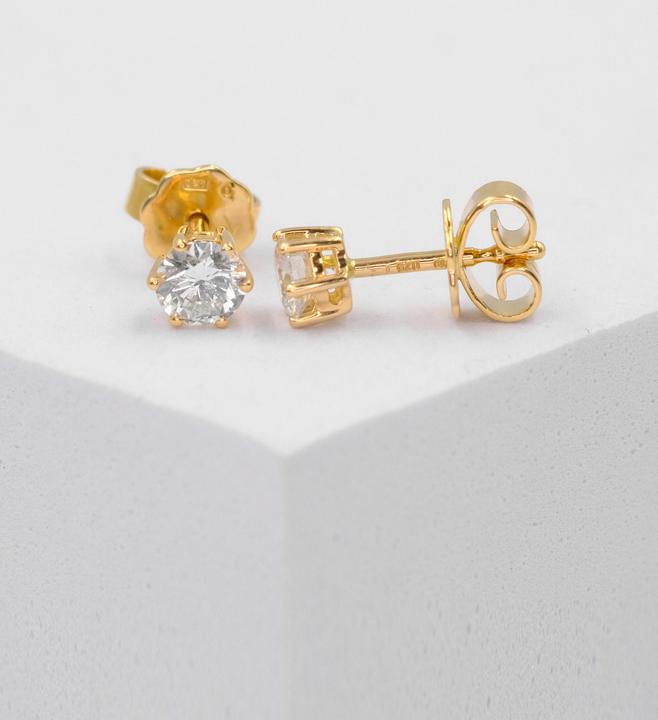 Produktbild Muau Ohrstecker (750/18 K Gelbgold)