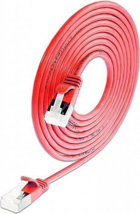 Actual product image Wirewin Slim patch cable: U/FTP, 7.0m, red (U/FTP, CAT6, 7 m)