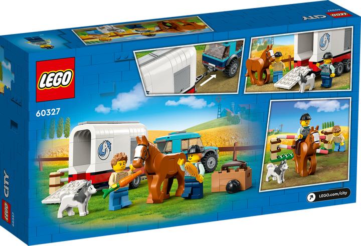 Actual product image LEGO SUV with horse trailer (60327, LEGO City)