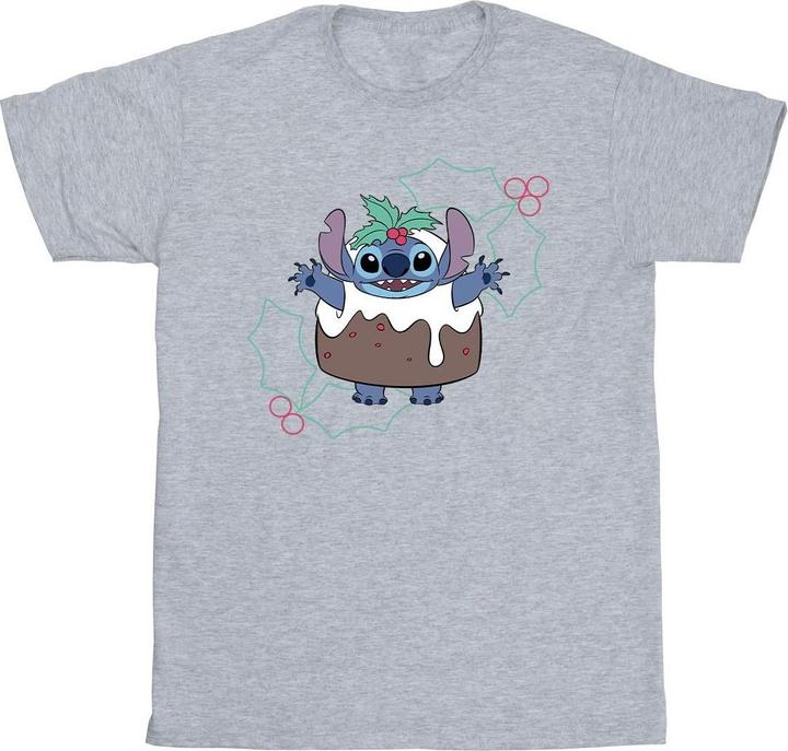 Actual product image Disney Mens Lilo & Stitch Pudding Holly T-Shirt (S)