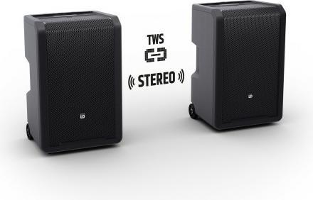 Actual product image LD Systems ANNY® 10 BPH B8 - 10" mobile Bluetooth® PA speaker with rechargeable battery, mixer and 1x headset (1x 80 W)