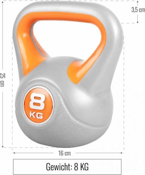 Image du produit Gorilla Sports Stylish Kettlebellset (1 x 6 kg, 1 x 8 kg)