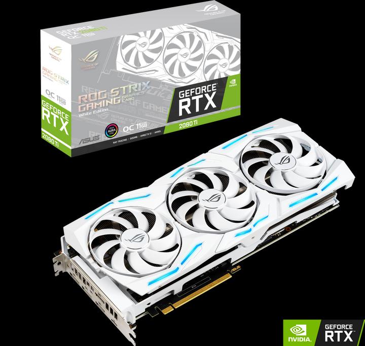Produktbild ASUS GeForce RTX 2080 Ti ROG Strix O11G White Gaming (11 GB)